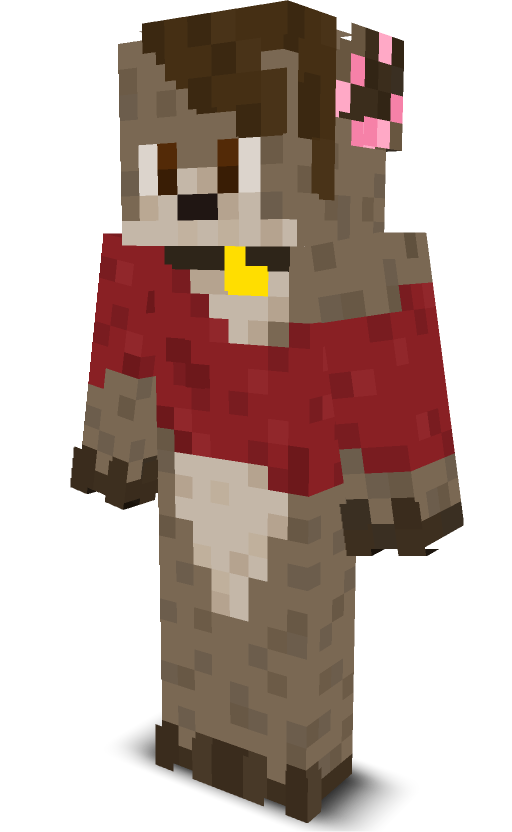 a deer in a red hoodie