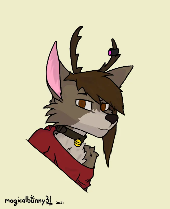 a bust of a deer