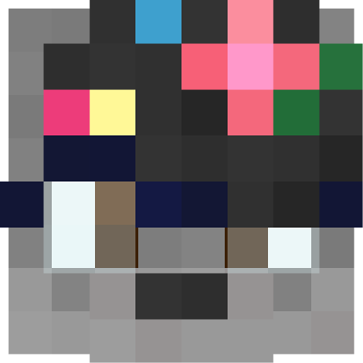 head of a fox-wolf with glasses and flowers