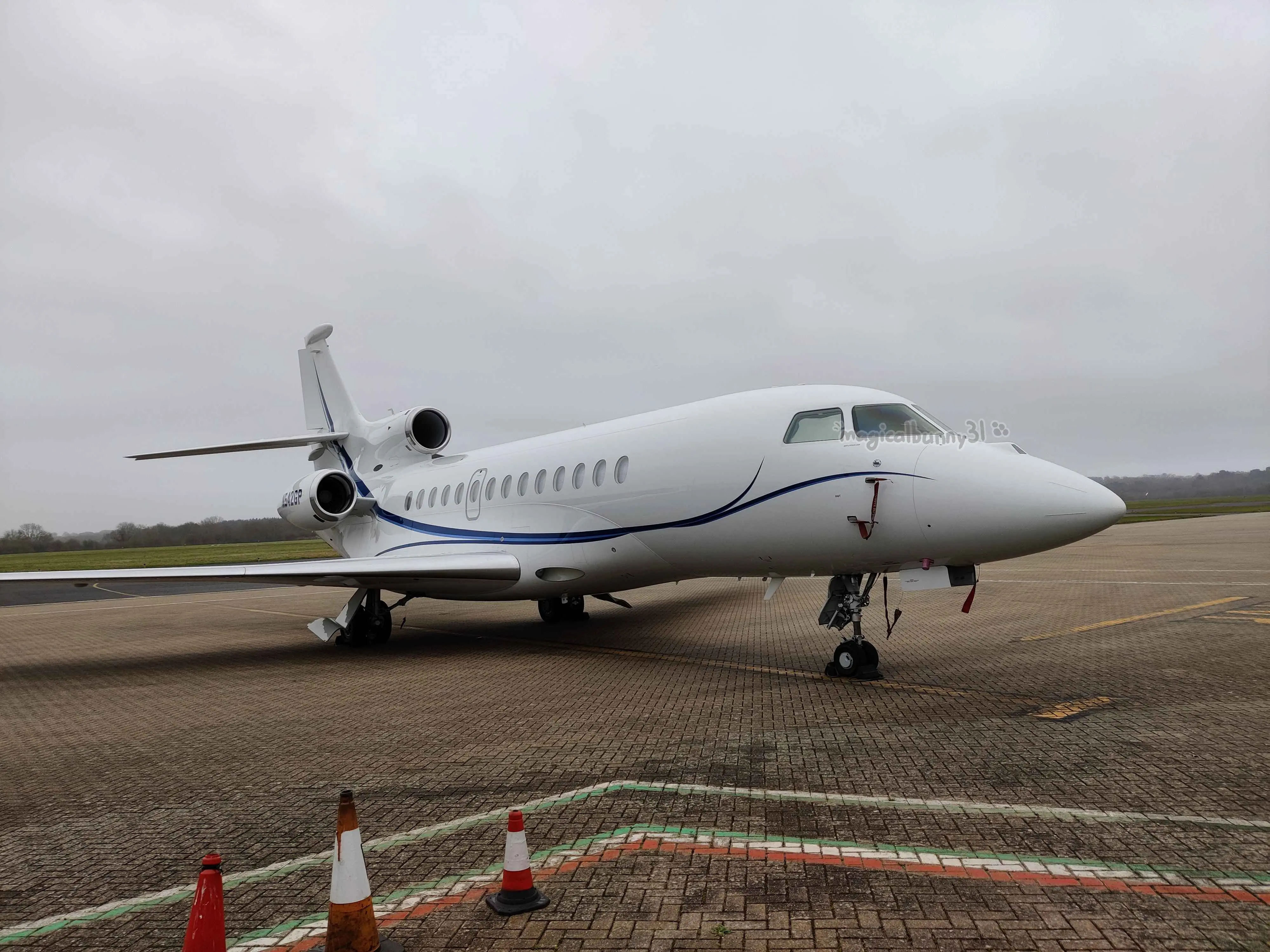 Dassault Falcon 7X with registration N542GP at Southampton Airport